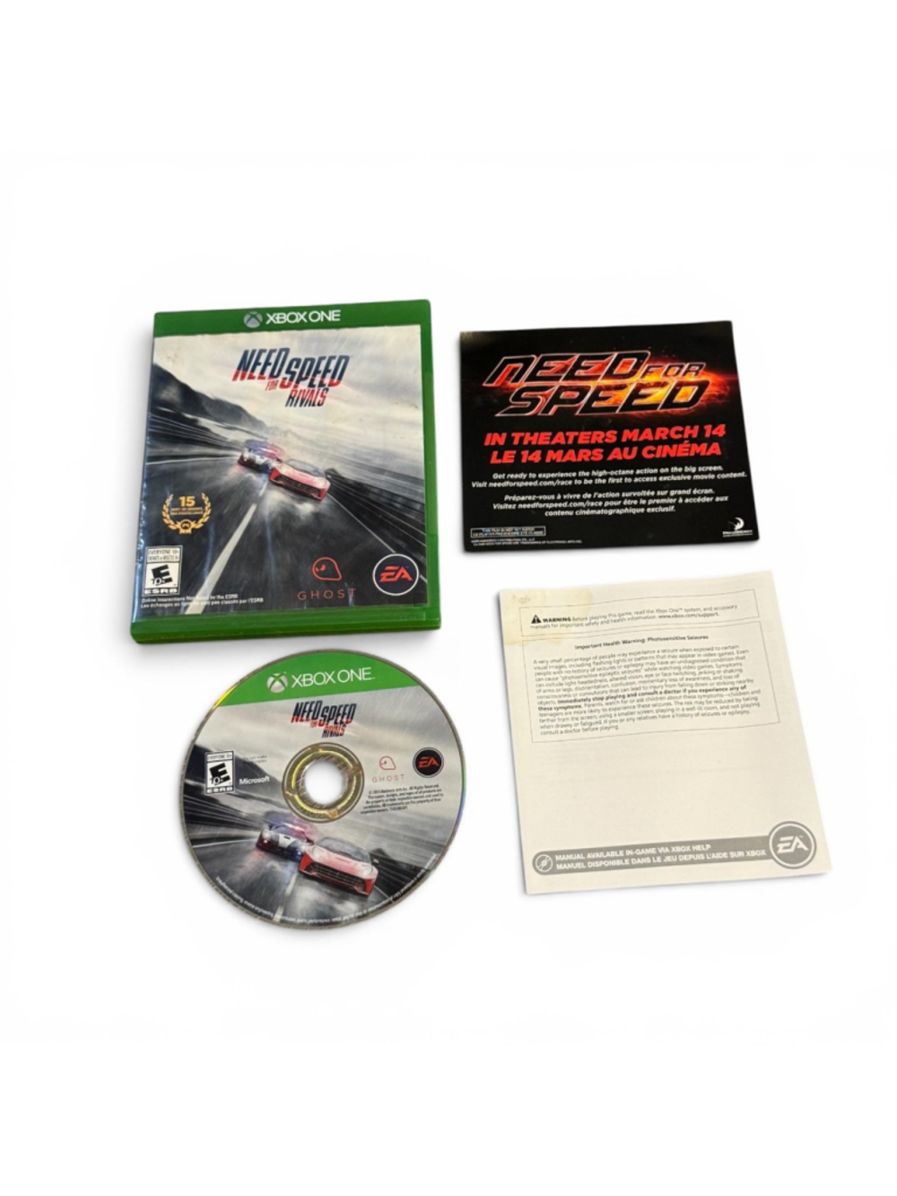 Electronic Arts Need for Speed Rivals Xbox One Video Game cib
